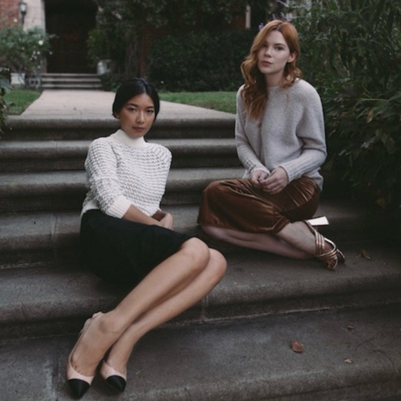 Margaret O’Leary Cotton Blend Mock Neck Open Knit Pullover Sweater Black Medium - Picture 15 of 16